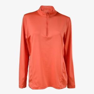 PETER MILLAR Wicking ¼ Zip Mock Neck Active Wear Polo Top